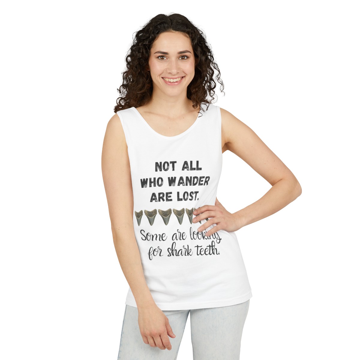 Shark Tooth Unisex Tank Top | Shark Tooth Hunter Shirt | Fossil Hunter Tank | Shark Tooth Gift - Image 13