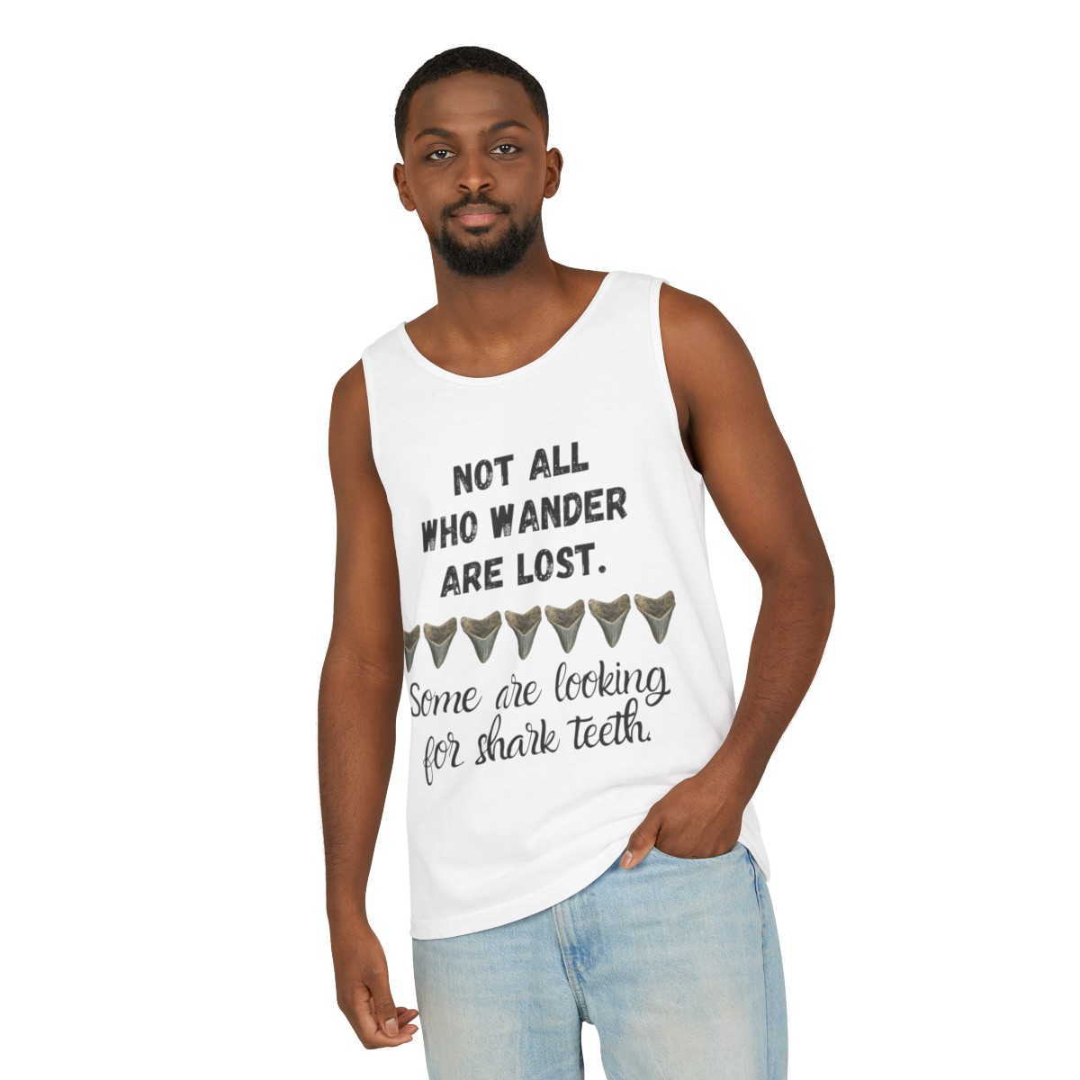 Shark Tooth Unisex Tank Top | Shark Tooth Hunter Shirt | Fossil Hunter Tank | Shark Tooth Gift - Image 14