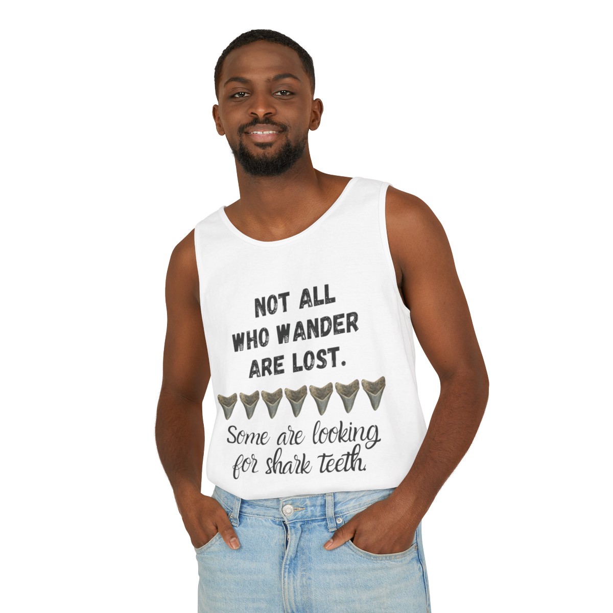 Shark Tooth Unisex Tank Top | Shark Tooth Hunter Shirt | Fossil Hunter Tank | Shark Tooth Gift - Image 16