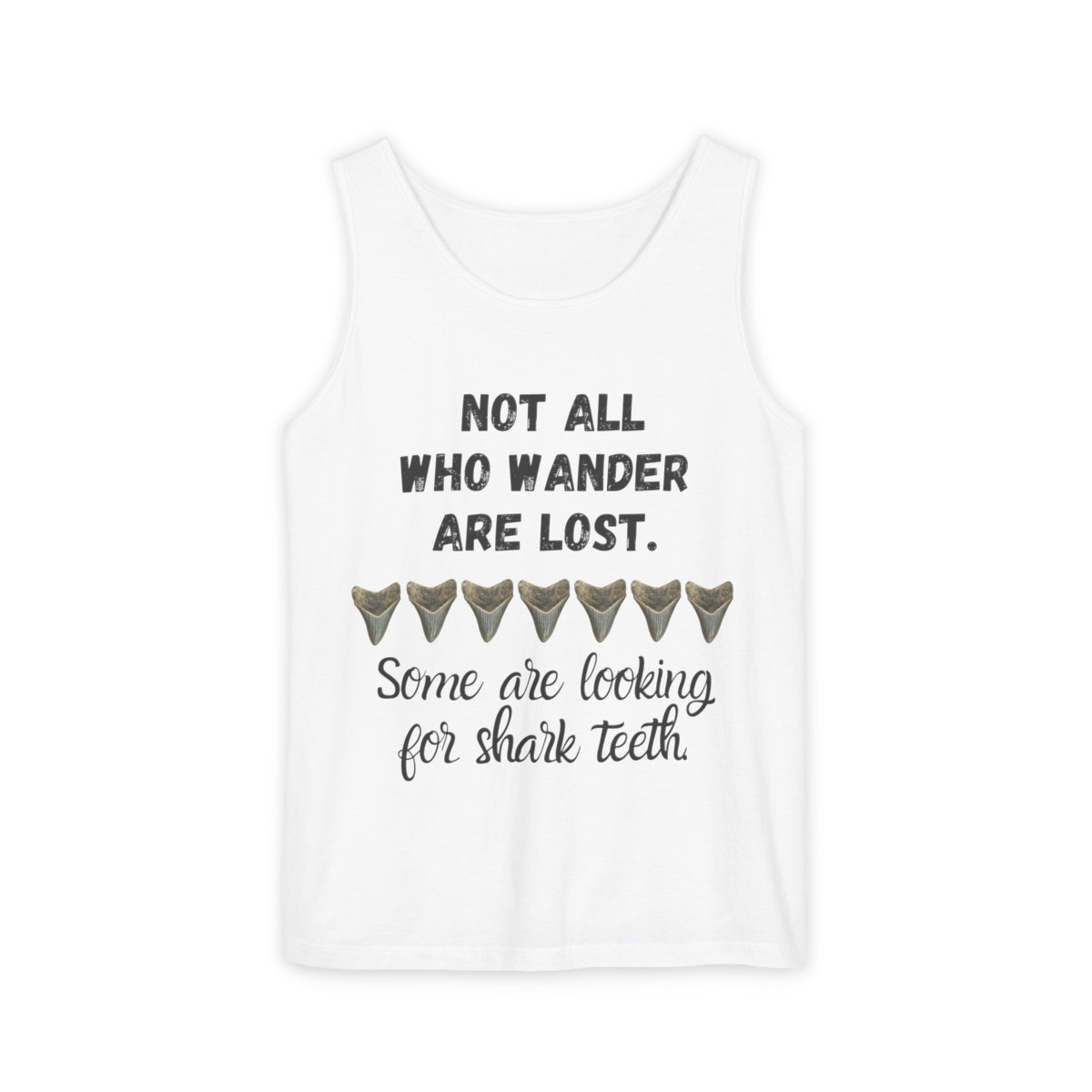 Shark Tooth Unisex Tank Top | Shark Tooth Hunter Shirt | Fossil Hunter Tank | Shark Tooth Gift - Image 9