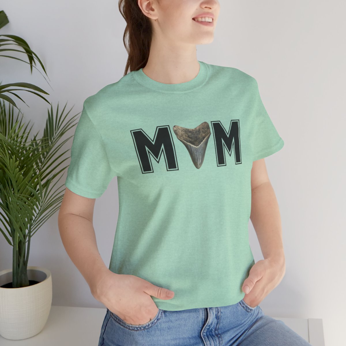 Mom Shark Tooth Hunter Shirt | Gift for Mom | Mothers Day Gift |Unisex Jersey Short Sleeve Tee - Image 136