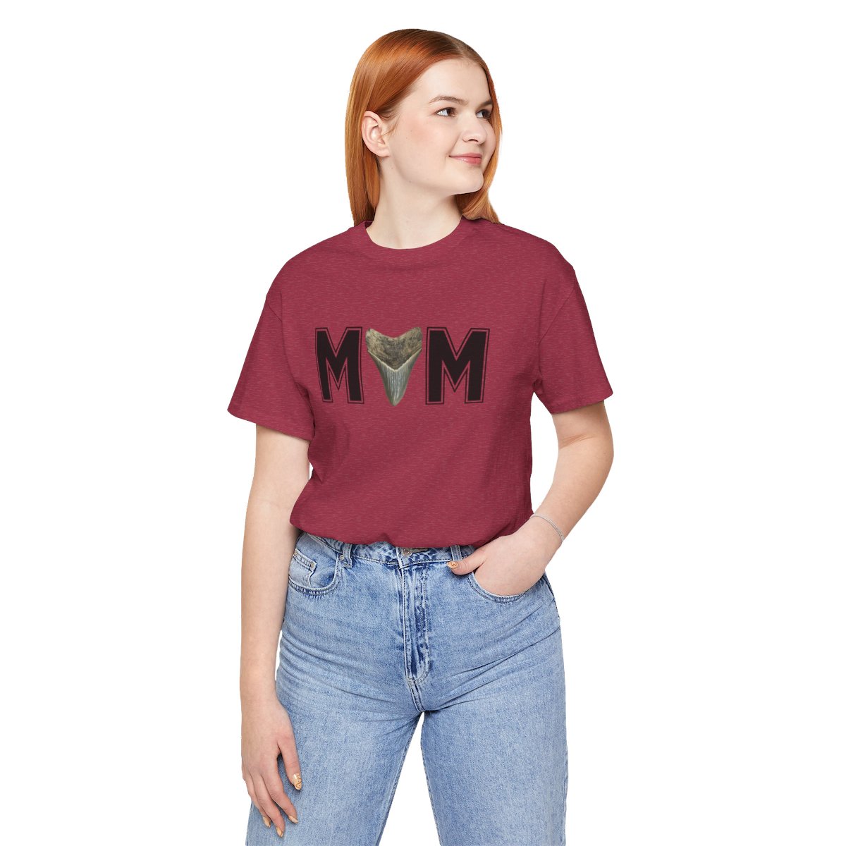 Mom Shark Tooth Hunter Shirt | Gift for Mom | Mothers Day Gift |Unisex Jersey Short Sleeve Tee - Image 188