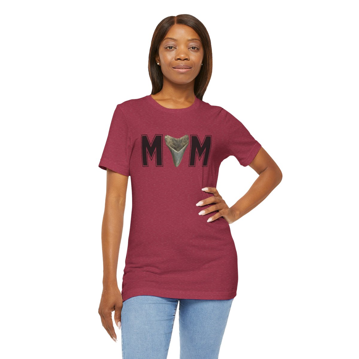 Mom Shark Tooth Hunter Shirt | Gift for Mom | Mothers Day Gift |Unisex Jersey Short Sleeve Tee - Image 192