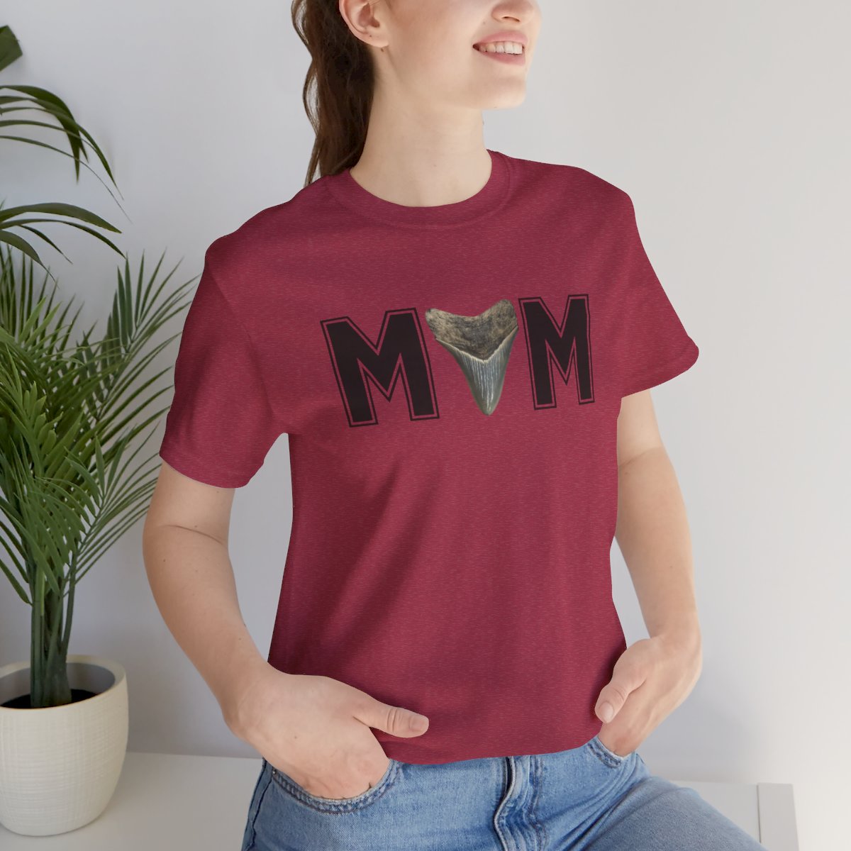 Mom Shark Tooth Hunter Shirt | Gift for Mom | Mothers Day Gift |Unisex Jersey Short Sleeve Tee - Image 194