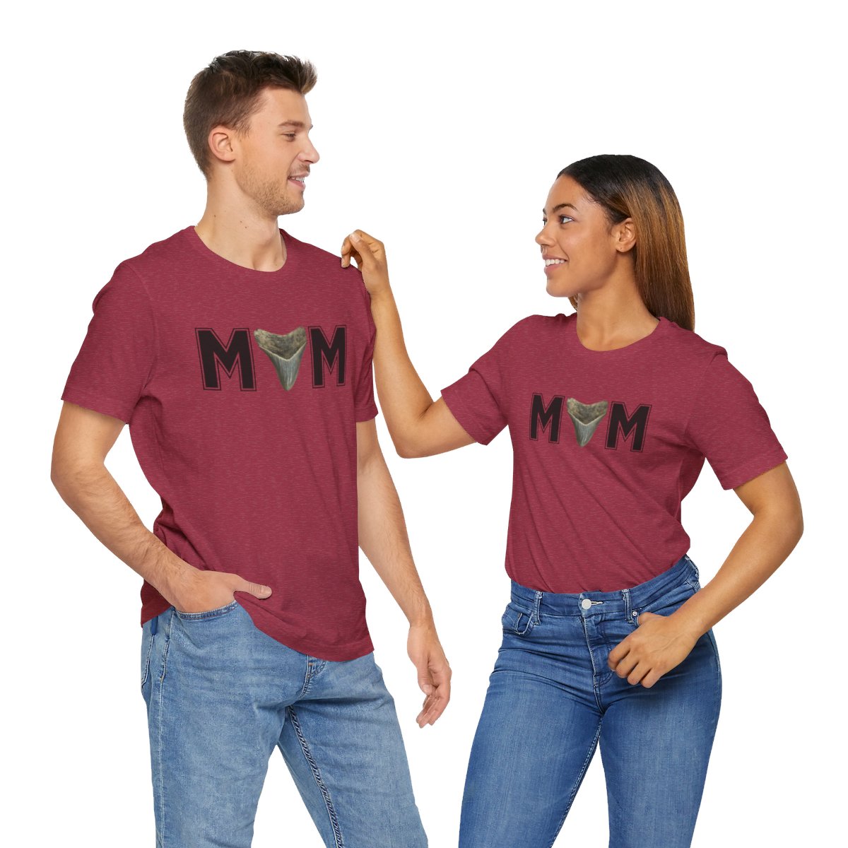 Mom Shark Tooth Hunter Shirt | Gift for Mom | Mothers Day Gift |Unisex Jersey Short Sleeve Tee - Image 195