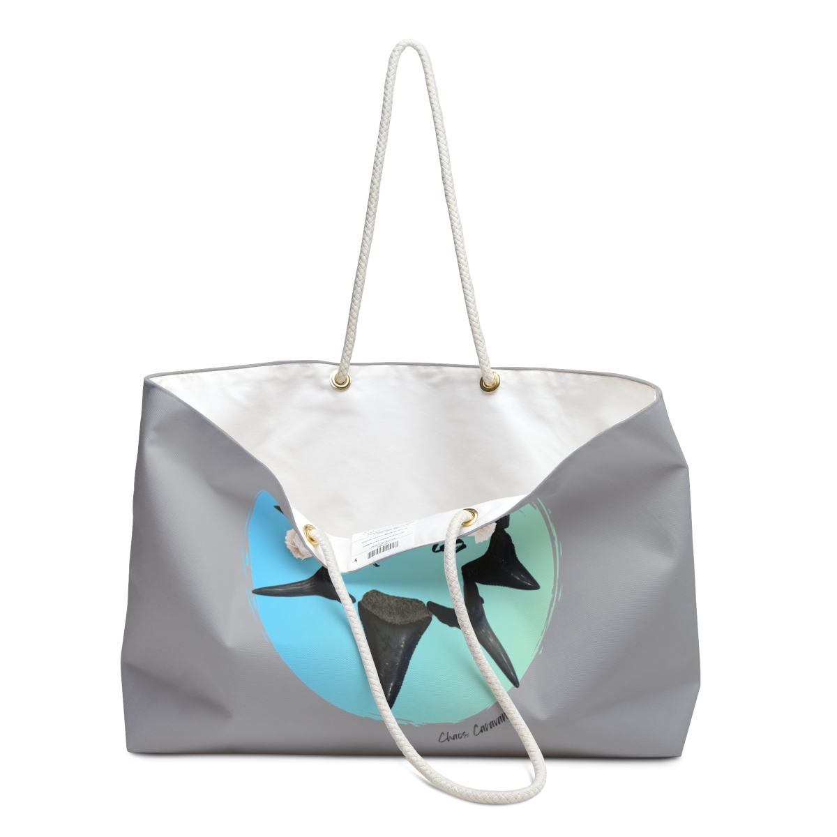 Florida Shark Tooth Fossil Weekender Bag - Image 3