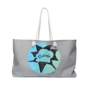 Florida Shark Tooth Fossil Weekender Bag
