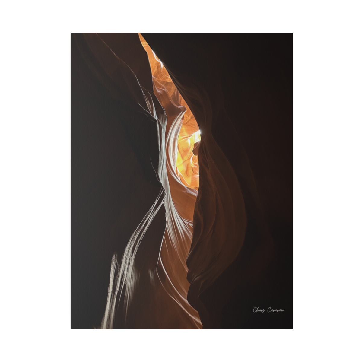 Eye See You at Upper Antelope Canyon Matte Canvas, Stretched, 0.75" | Antelope Canyon Wall Art | Mystic Eye Nature Photo - Image 2