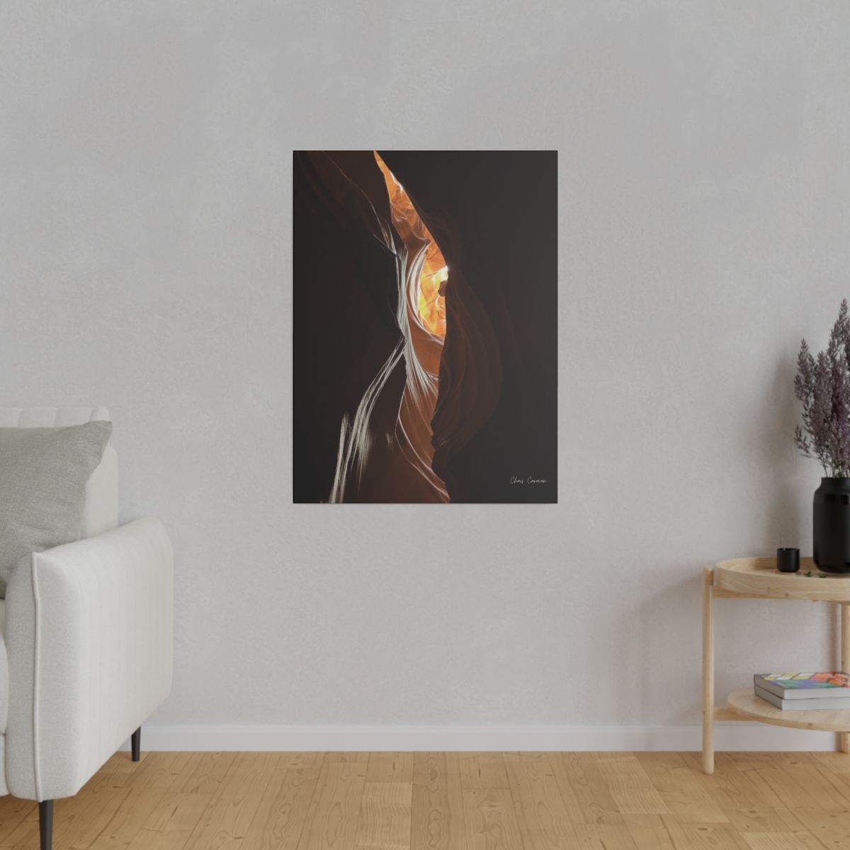 Eye See You at Upper Antelope Canyon Matte Canvas, Stretched, 0.75" | Antelope Canyon Wall Art | Mystic Eye Nature Photo - Image 4