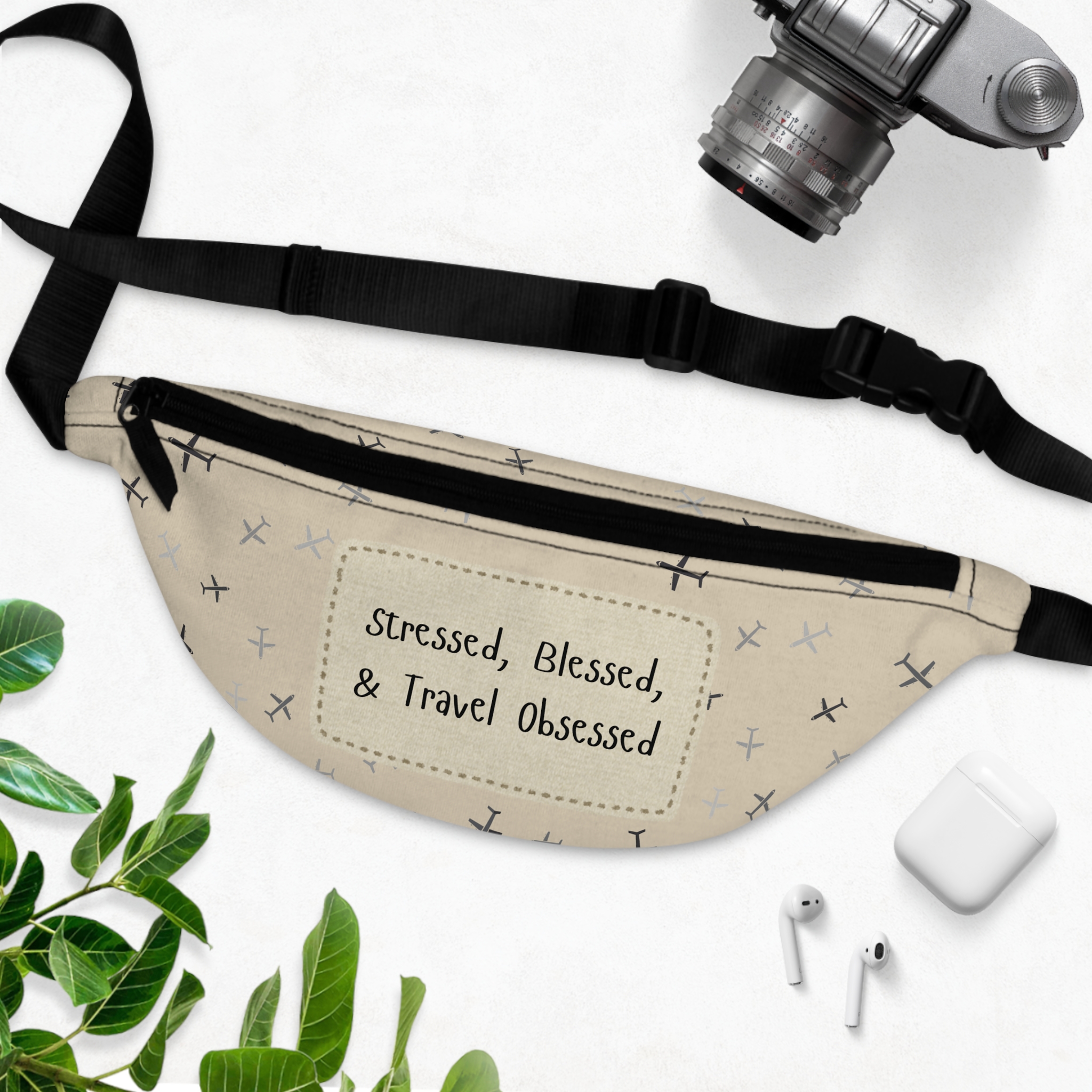 Copy of Stressed Blessed Fanny Pack - Travel Accessory for Adventurers, Perfect Gift for Travelers, Festival Bag, Everyday Use, Stylish Waist Pack - Image 2