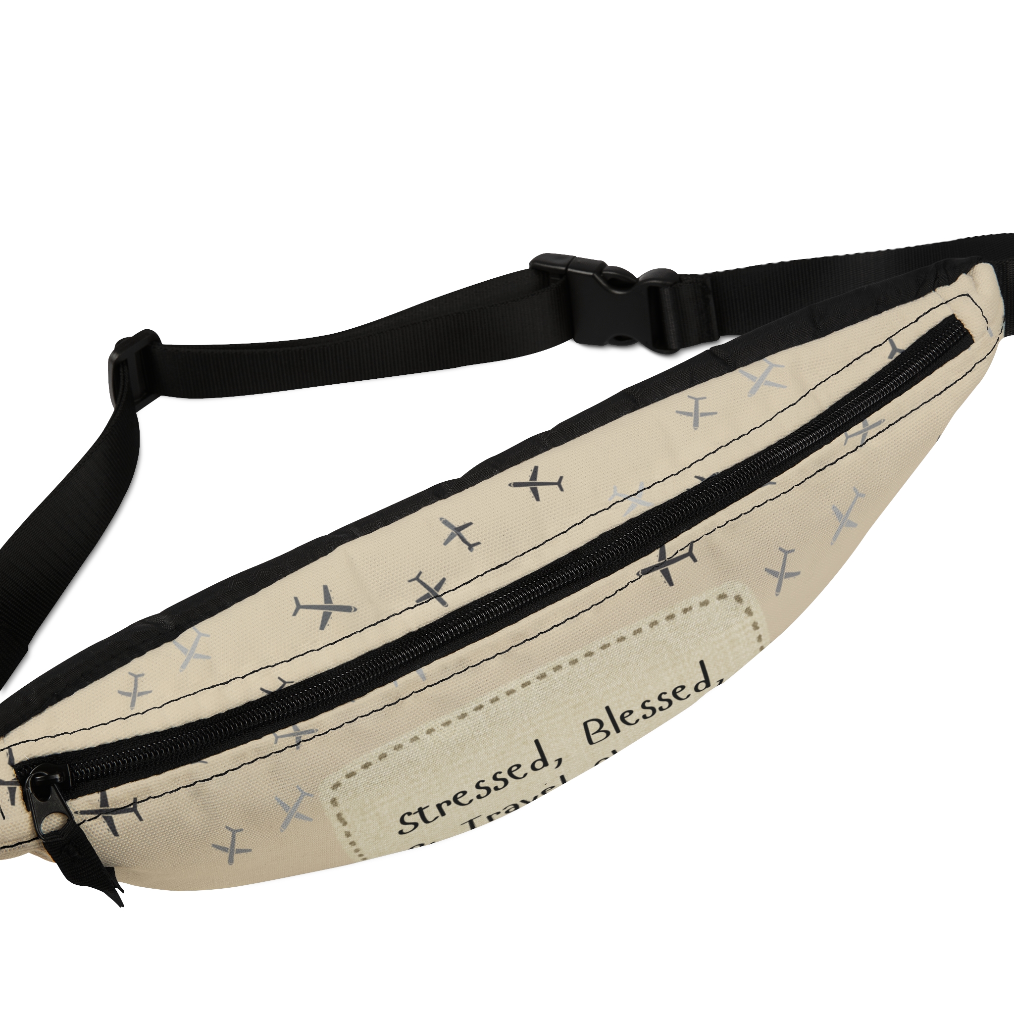 Copy of Stressed Blessed Fanny Pack - Travel Accessory for Adventurers, Perfect Gift for Travelers, Festival Bag, Everyday Use, Stylish Waist Pack - Image 3