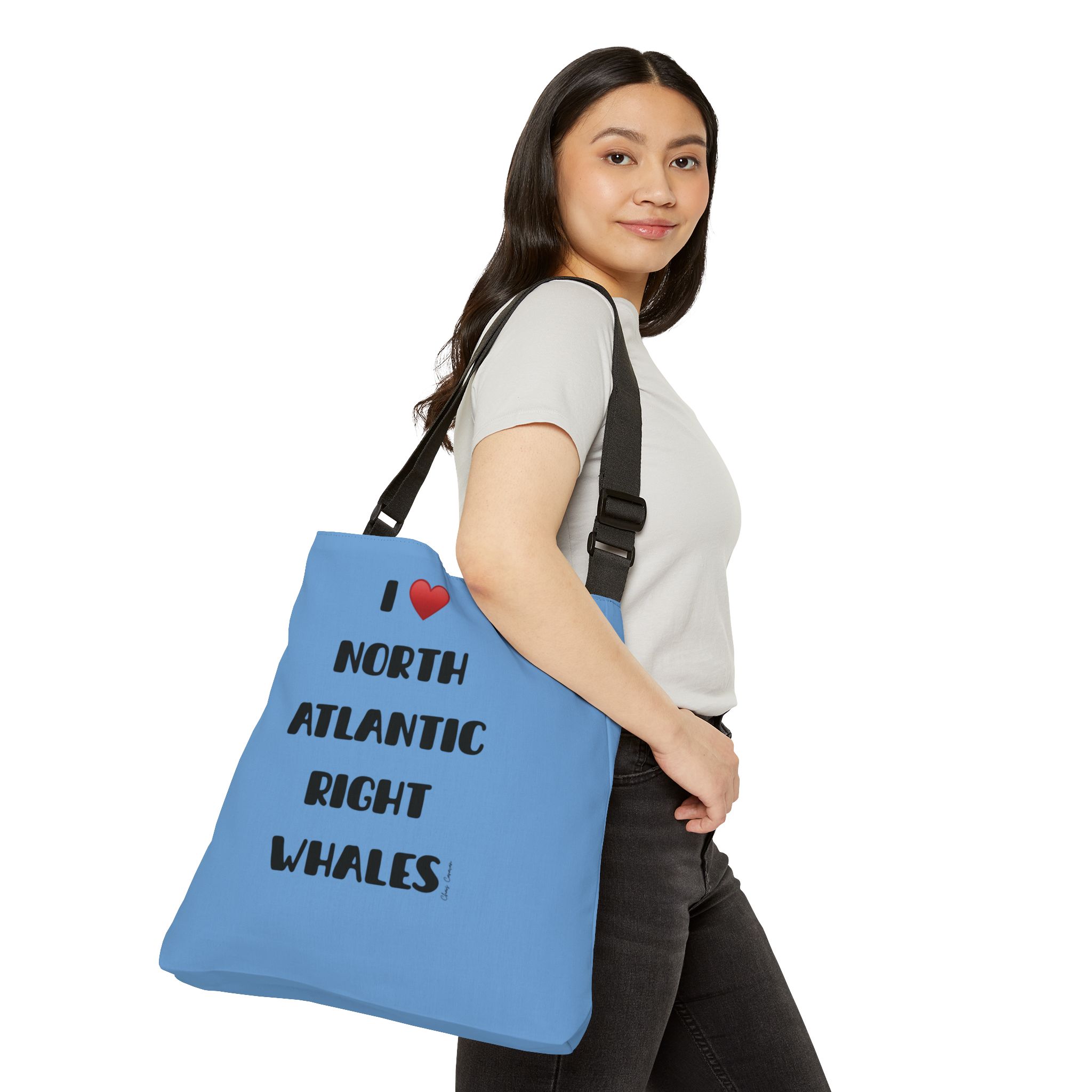 Adjustable Tote Bag for Whale Lovers, Eco-Friendly Shopping Bag, Beach Bag, Gift for Ocean Enthusiasts, Whale Conservation Tote - Image 11