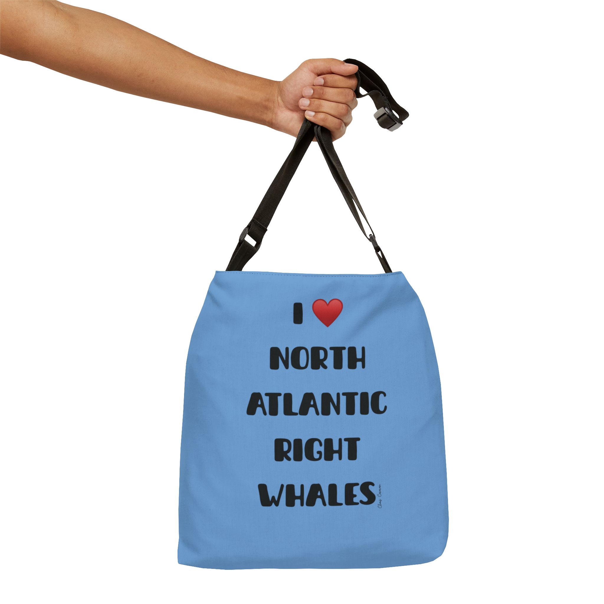 Adjustable Tote Bag for Whale Lovers, Eco-Friendly Shopping Bag, Beach Bag, Gift for Ocean Enthusiasts, Whale Conservation Tote - Image 4